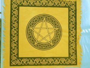 Alter Cloth Yellow Pentagram