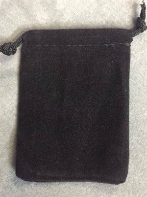 Black Velvet Bags 7cmx9cm