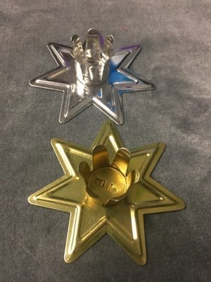 Candle Holders Star Mini Gold & Silver