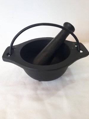 Mortar and Pestle Cast Iron 75mm