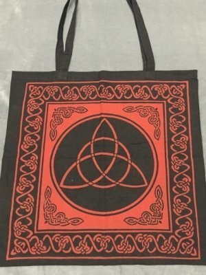 Triquetra Red Tote Bag